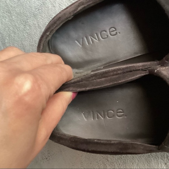 Vince Barron Suede Sport Slip-On Sneaker Charcoal Gray Unisex EU Sz 39 - Picture 8 of 14